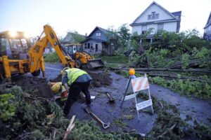 storm damage cleanup