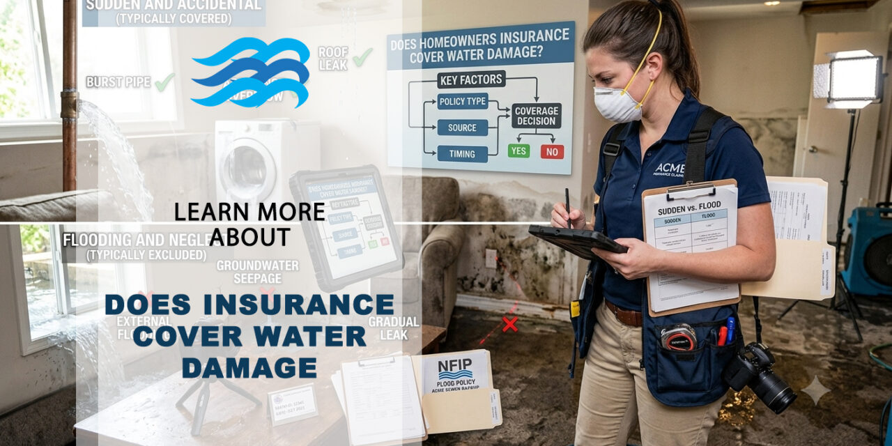 Does renters insurance cover water damage