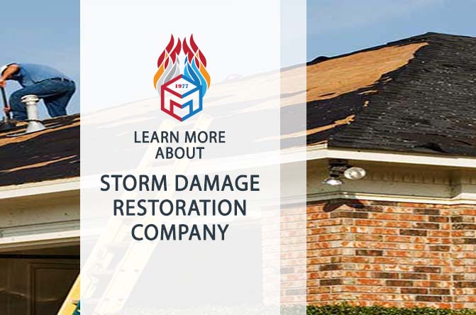 Storm damage restoration company