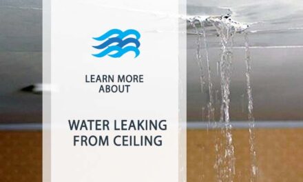 water leaking from ceiling