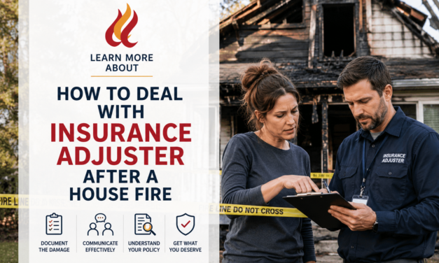 how to deal with insurance adjuster after a house fire