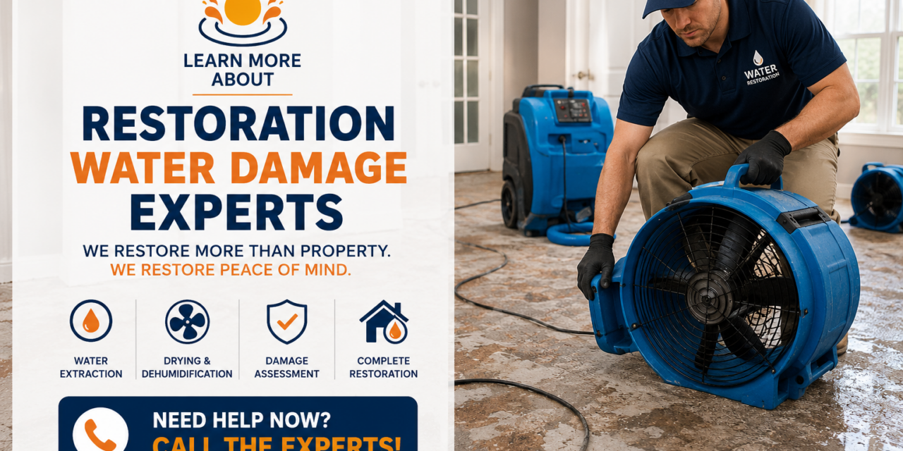Trusted Restoration Water Damage Experts for Quick Recovery