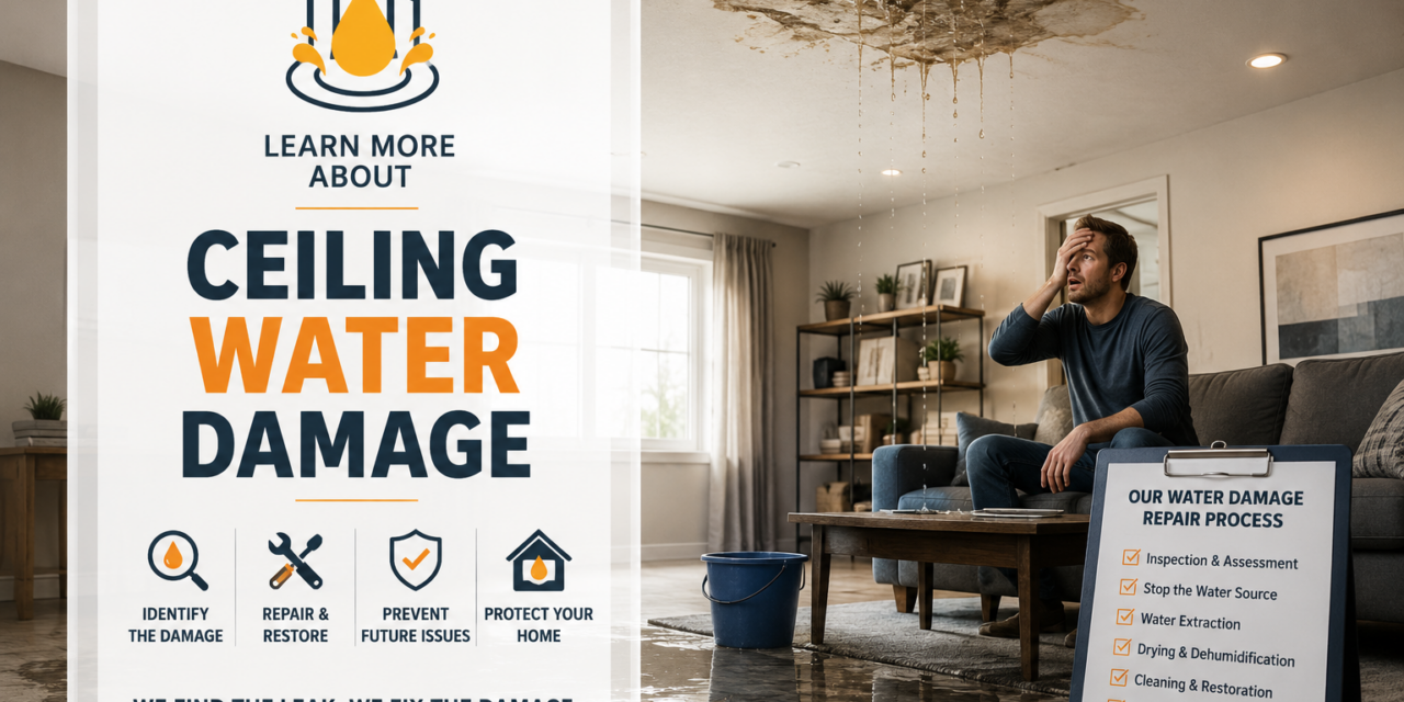 Restore Your Home After Ceiling Water Damage – Expert Help