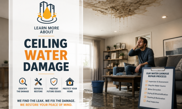 Restore Your Home After Ceiling Water Damage – Expert Help