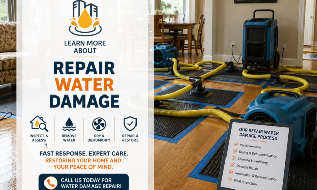 Step-by-Step Guide to Repair Water Damage the Right Way