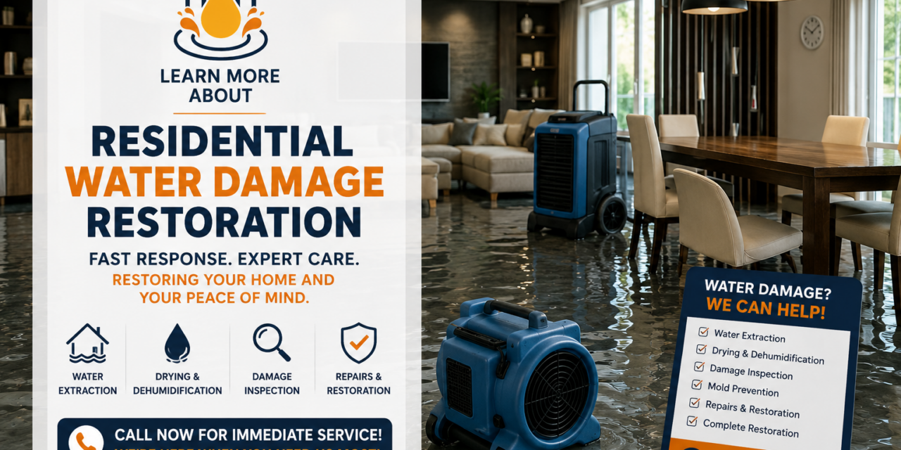 Expert Residential Water Damage Restoration Services Near You