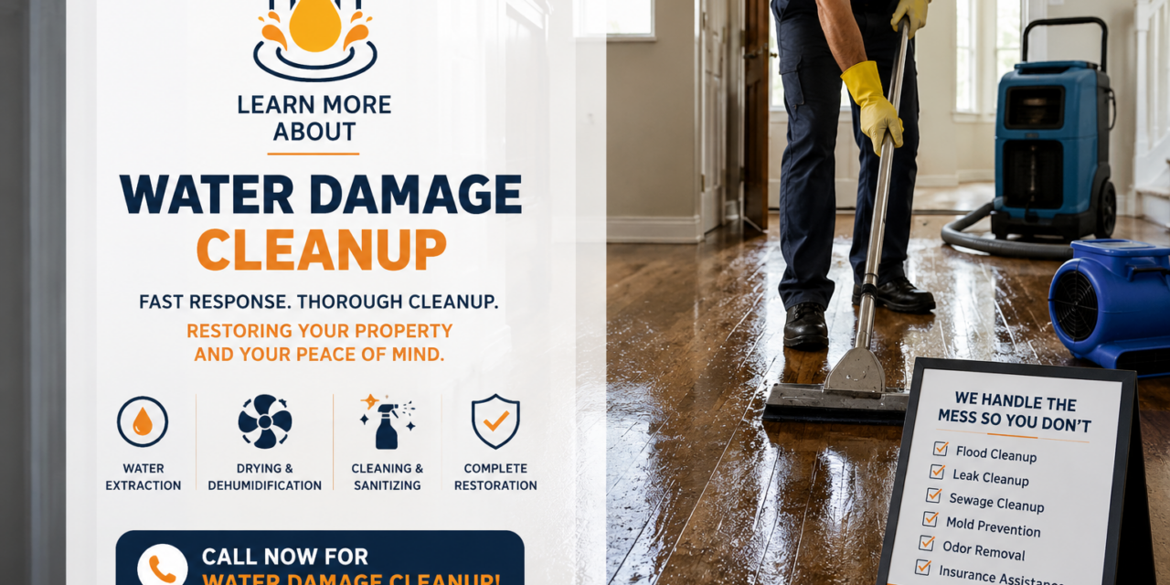 Emergency Water Damage Cleanup – We’re Here When You Need