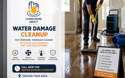 Emergency Water Damage Cleanup – We’re Here When You Need