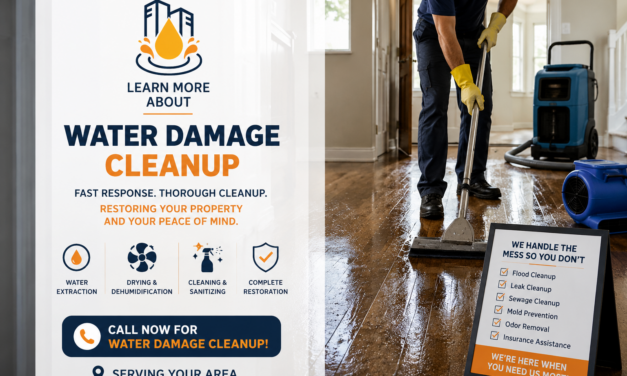 Emergency Water Damage Cleanup – We’re Here When You Need