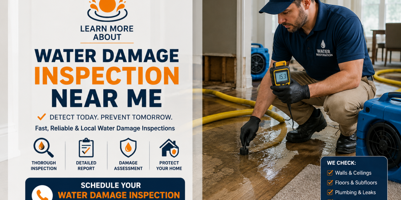 Find Trusted Water Damage Inspection Near me Today