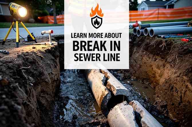 Break in Sewer Line:Urgent Repair Solutions for Restoration
