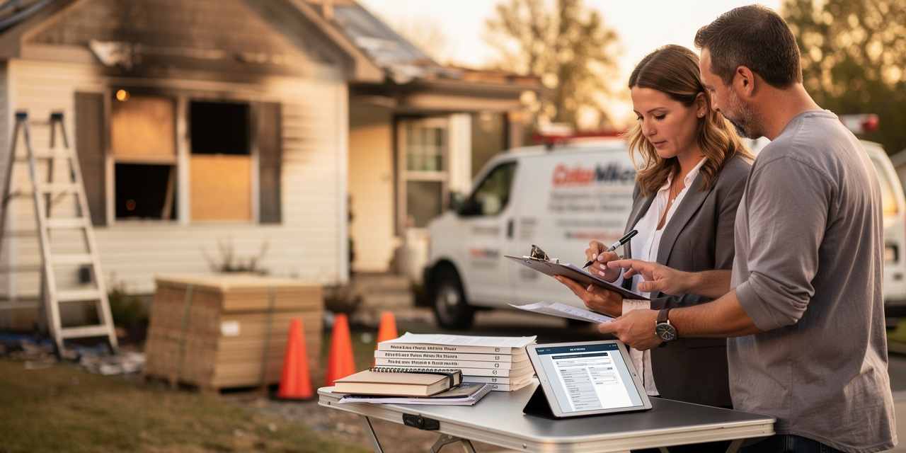 how to deal with insurance adjuster after a house fire